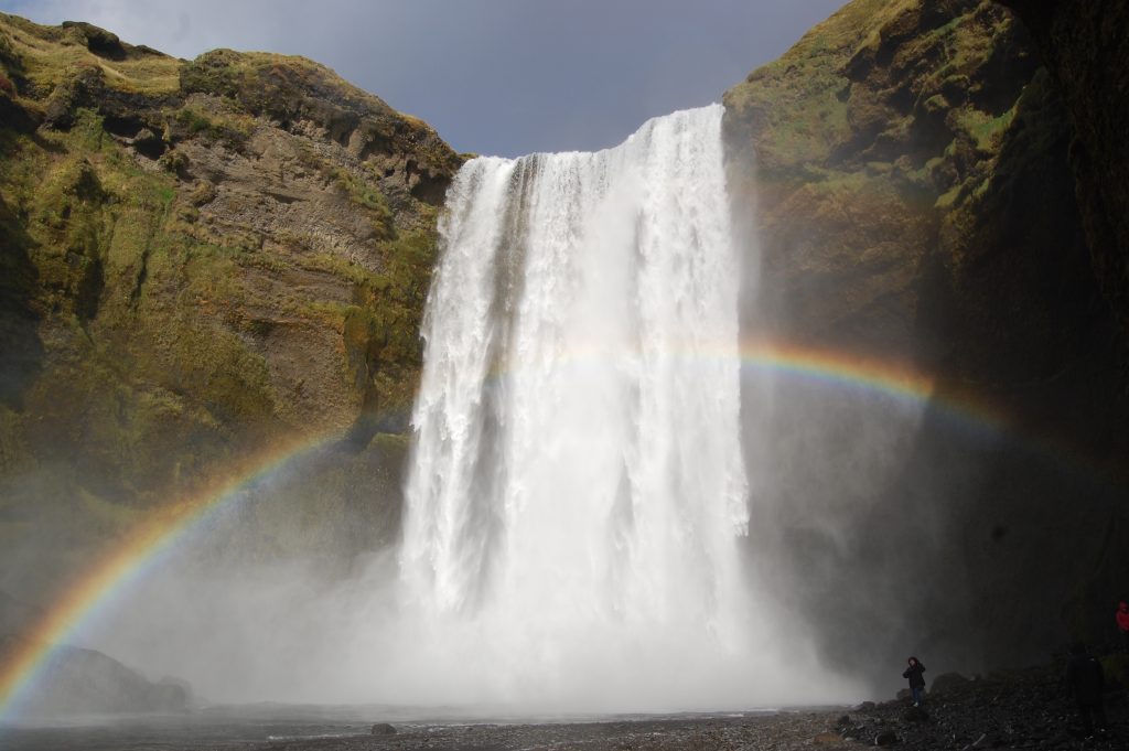 Iceland waterfall.