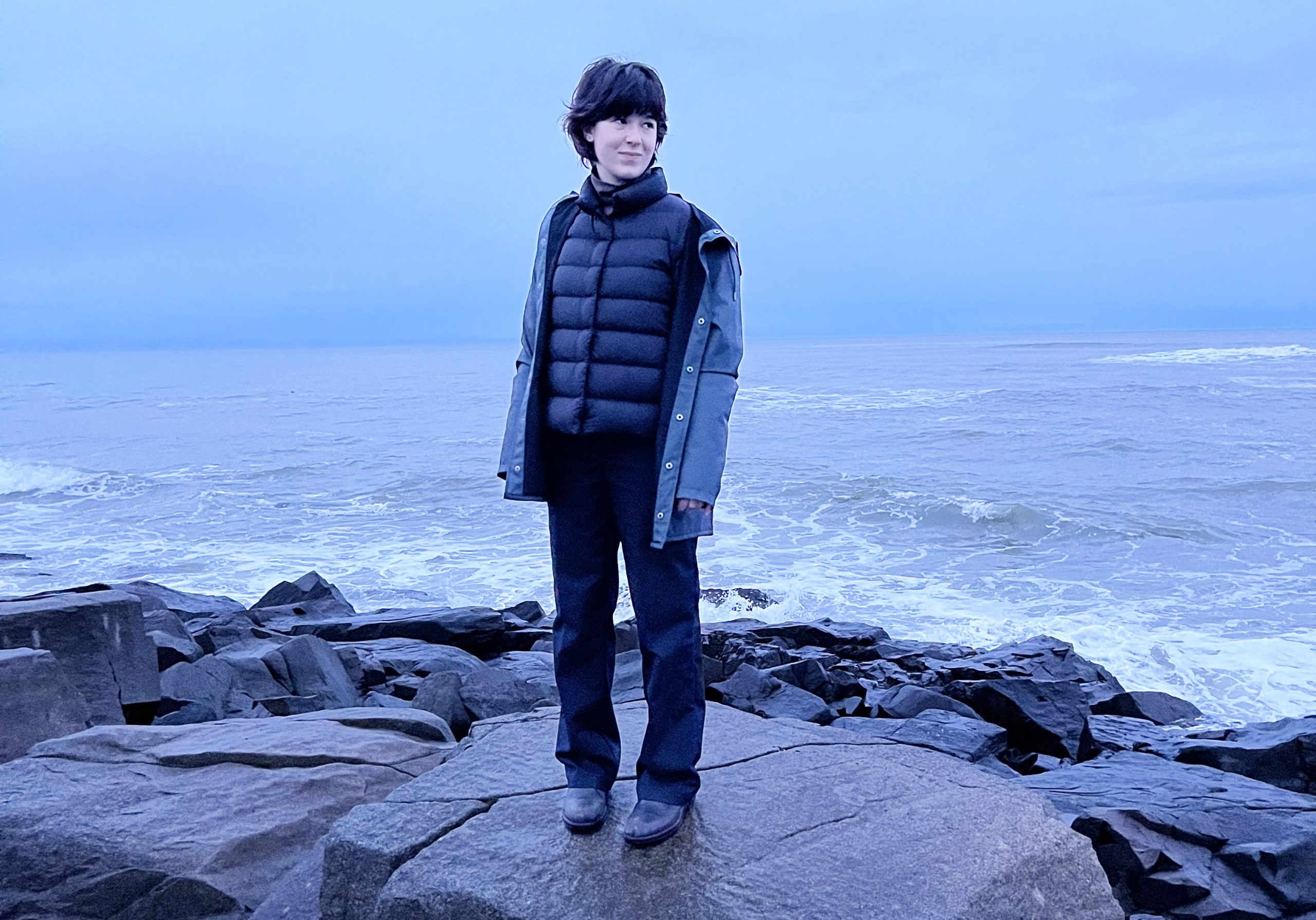 Ava Leslie by the ocean
